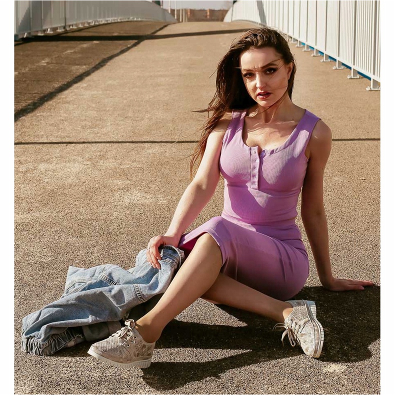 Kylie Richelieus En Cuir Sur La Plateforme multicolore gris 1