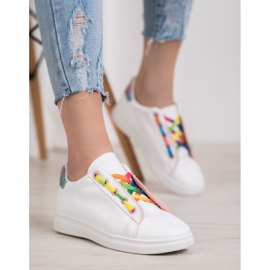 SHELOVET Chaussures de sport à la mode blanche 1