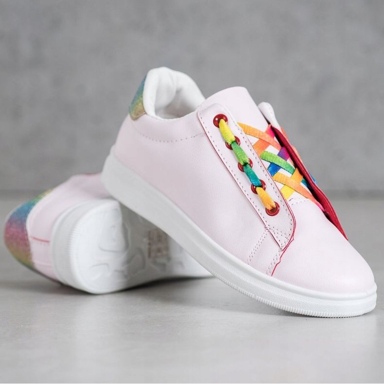 SHELOVET Chaussures de sport à la mode rose multicolore 1 SHELOVET Chaussures de sport à la mode rose multicolore 1