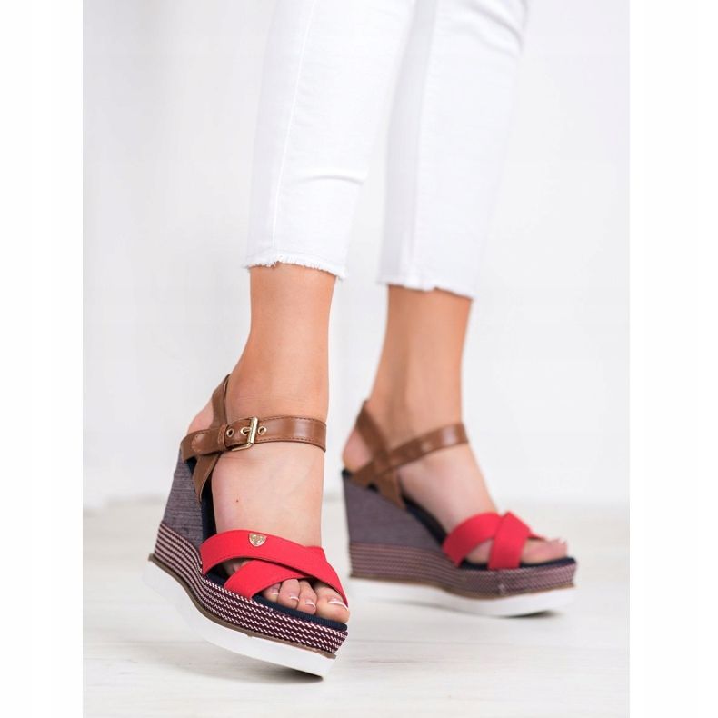 SHELOVET Sandales compensées multicolore 1