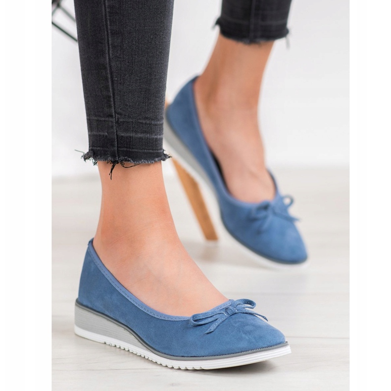 Goodin Ballerine Avec Noeud bleu 1