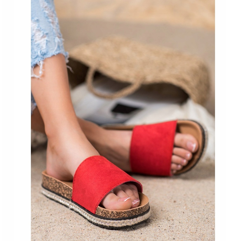 Chaussons rouges VINCEZA 1