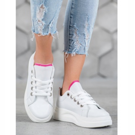 SHELOVET Baskets à la mode sur la plate-forme blanche 1
