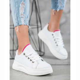 SHELOVET Baskets à la mode sur la plate-forme blanche 2