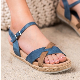 Kylie Sandales espadrilles bleu 2
