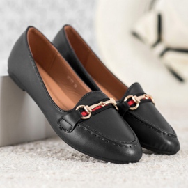 Clowse Seigneurs à la mode avec cuir écologique noir 1