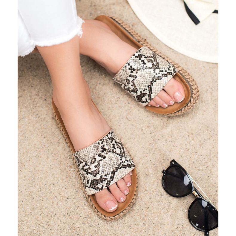 Comer Pantoufles Décontractées Sur La Plateforme multicolore 1