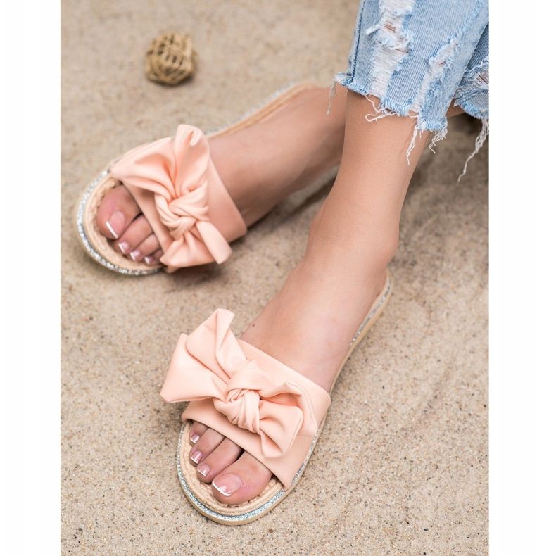 SHELOVET Pantoufles Rose Clair Élégantes 1 SHELOVET Pantoufles Rose Clair Élégantes 1