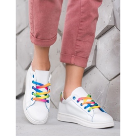 SHELOVET Chaussures de sport à la mode blanche 1