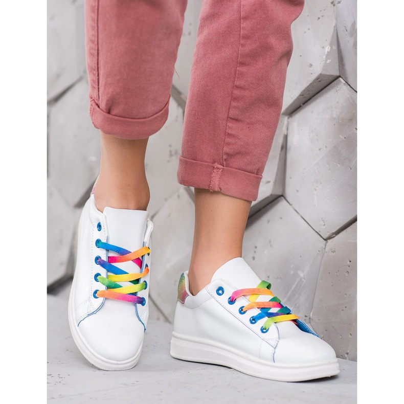 SHELOVET Chaussures de sport à la mode blanche 1