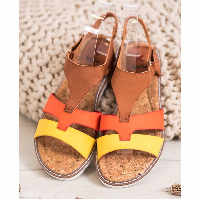 Kylie Sandales décontractées confortables multicolore 2