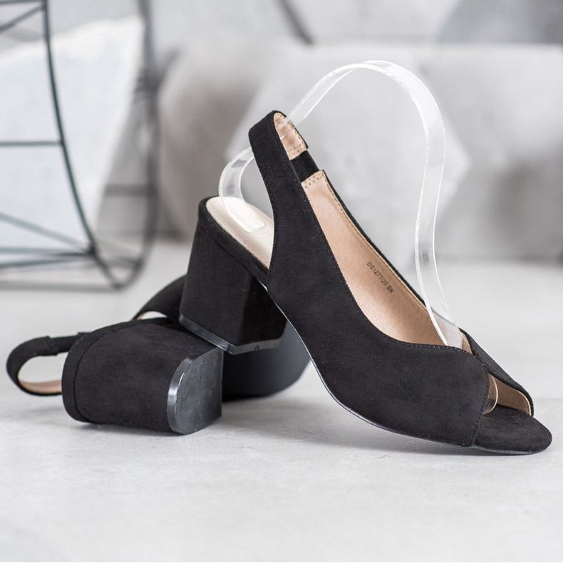 Filippo Sandales décontractées à talons hauts le noir 1