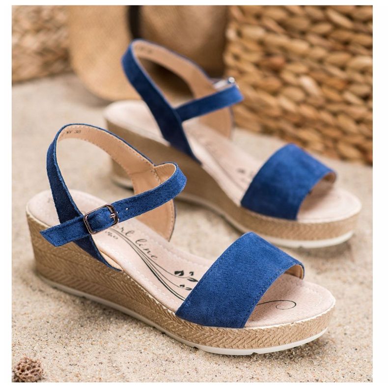 Filippo Sandales décontractées en cuir bleu 1