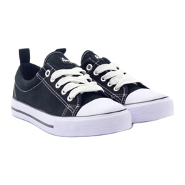 American Club Baskets noires American LH20 noires blanche le noir 7
