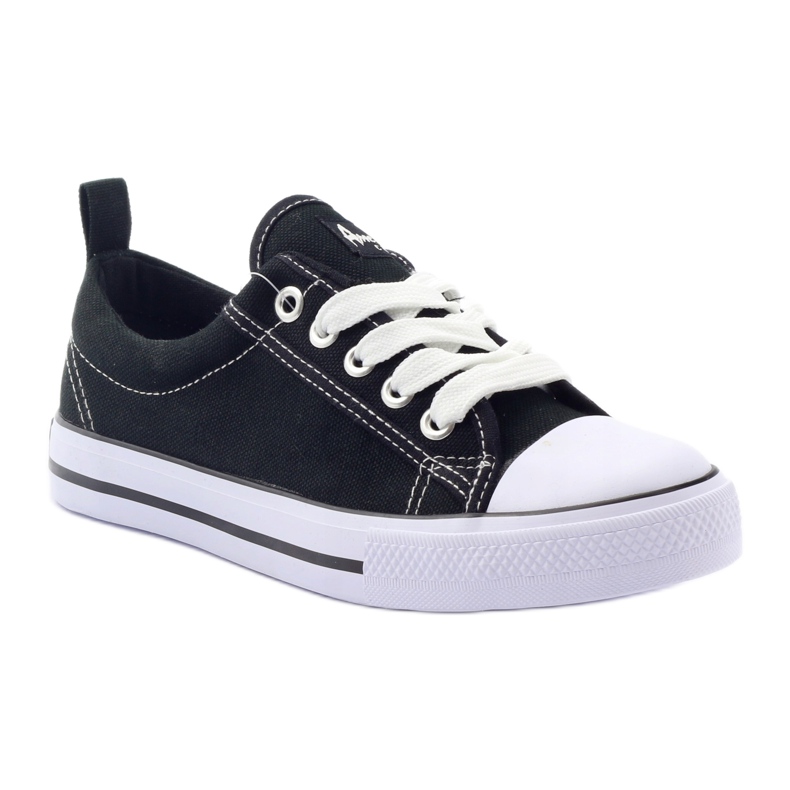 American Club Baskets noires American LH20 noires blanc 4