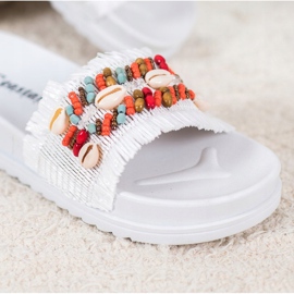 Seastar Chaussons Blancs Avec Coquillages 1
