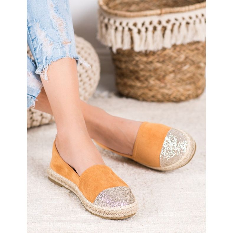 Seastar Espadrilles À Paillettes orange jaune 1