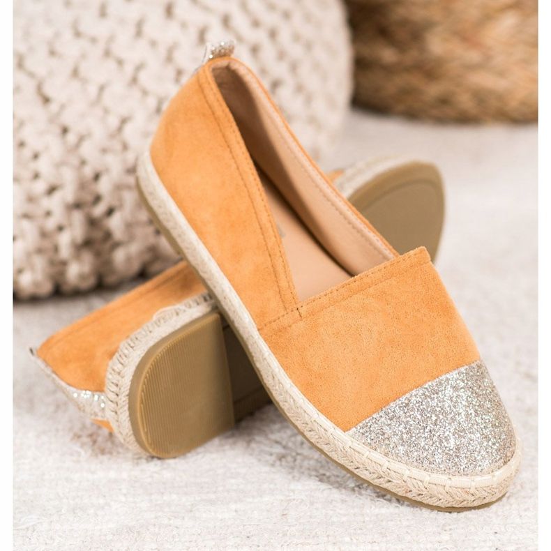 Seastar Espadrilles À Paillettes orange jaune 2