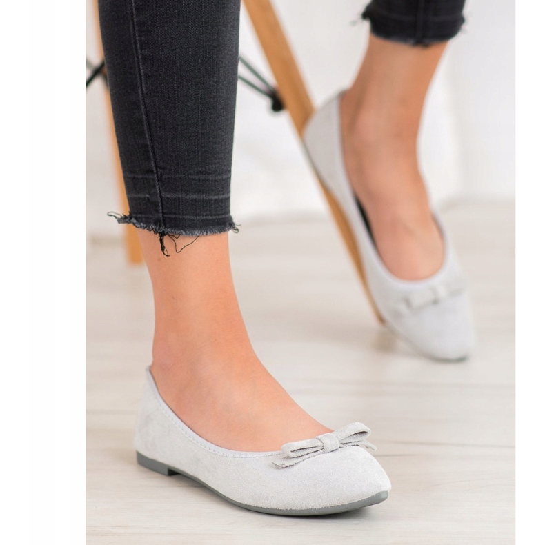 Ballerines en daim VINCEZA gris 2