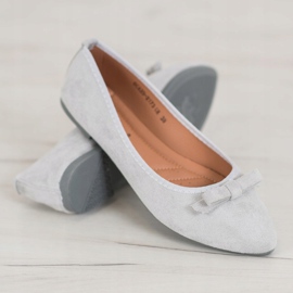 Ballerines en daim VINCEZA gris 4