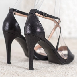 Vinceza Talons hauts noirs sexy le noir 1