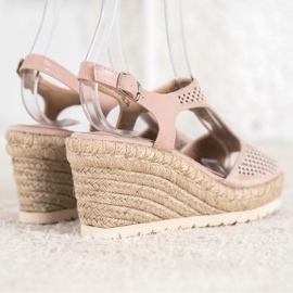 Aclys Espadrilles En Daim Sur Le Compensé beige 3