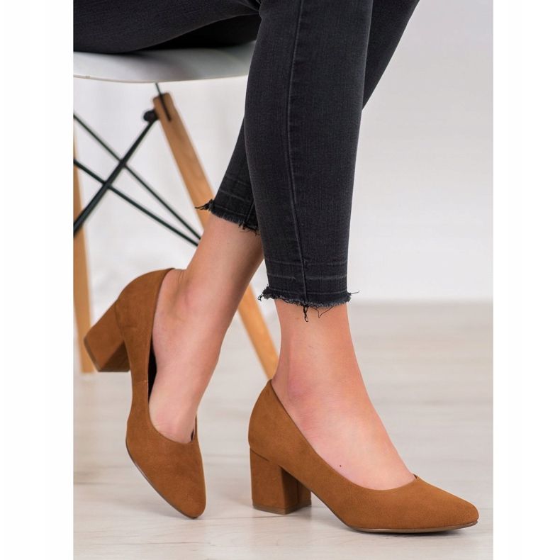 W. Potocki Chaussures classiques à talons hauts brun 1