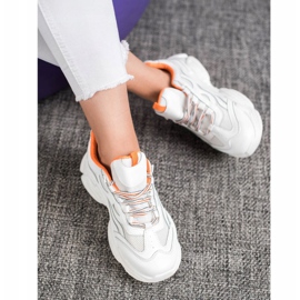 SHELOVET Baskets à lacets blanche 1