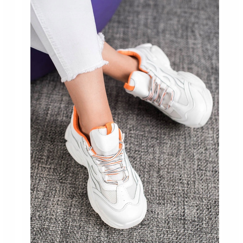 SHELOVET Baskets à lacets blanche 1