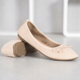 Diamantique Ballerines décontractées en daim brun 3