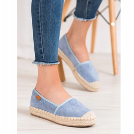 Goodin Espadrilles ajourées bleu 4