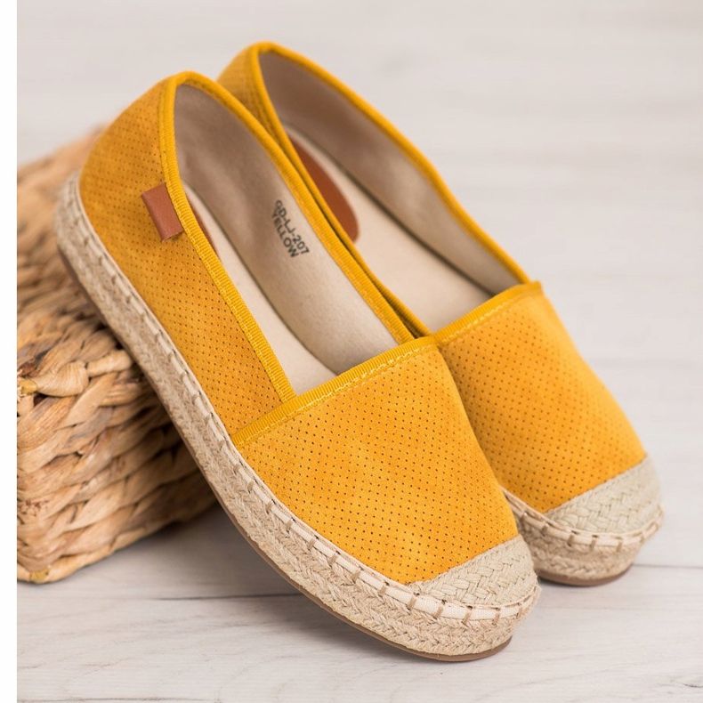 Goodin Espadrilles ajourées jaune 2
