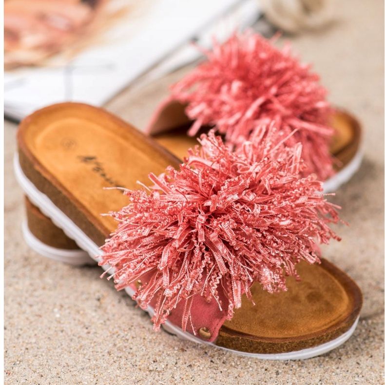 SHELOVET Chaussons corail élégants multicolore rose 2 SHELOVET Chaussons corail élégants multicolore rose 2