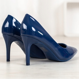 Small Swan Goupilles vernies bleu 1
