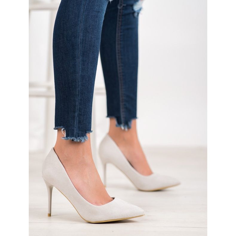 SHELOVET Talons hauts gris sexy 2 SHELOVET Talons hauts gris sexy 2