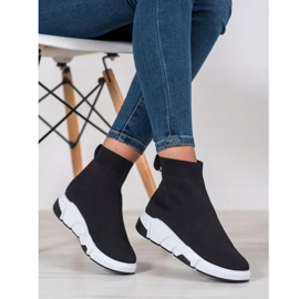 SHELOVET Chaussures de sport sur la cheville noir 1