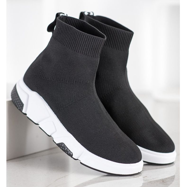 SHELOVET Chaussures de sport sur la cheville le noir 2