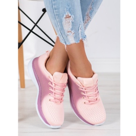 Bona Baskets de sport légères violet orange 1 Bona Baskets de sport légères violet orange 1