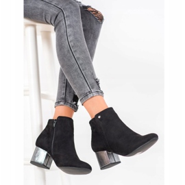 Goodin Bottines en daim noires le noir 4