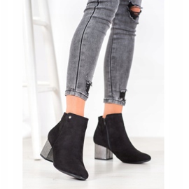 Goodin Bottines en daim noires 1