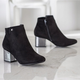 Goodin Bottines en daim noires le noir 3