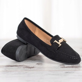 Anesia Paris Mocassins élégants noir 1
