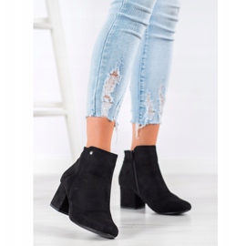 Goodin Bottines en daim noires le noir 3