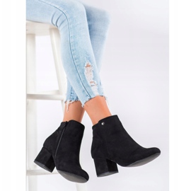 Goodin Bottines en daim noires le noir 2
