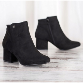 Goodin Bottines en daim noires le noir 1