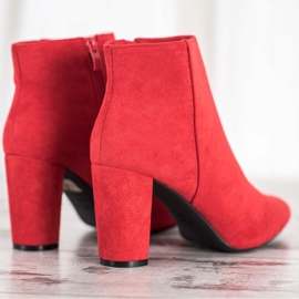 Sergio Leone Bottines en daim rouge 2