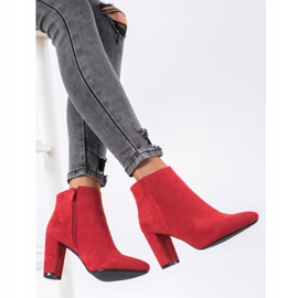 Sergio Leone Bottines en daim rouge 4