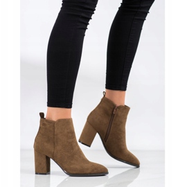Sergio Leone Bottines en daim kaki 3