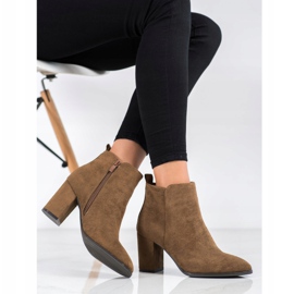 Sergio Leone Bottines en daim kaki 2