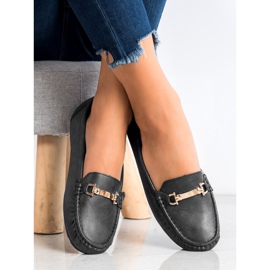 Clowse Mocassins Noirs Avec Ornement 1